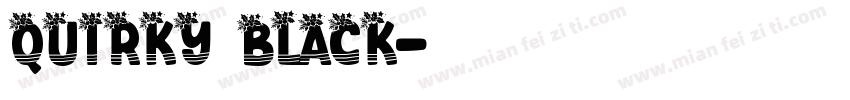 Quirky Black字体转换